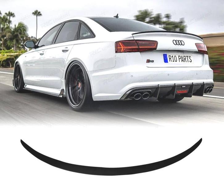 SPOILER AUDI A6 19-24 LOOK RS6 NOIR BRILLANT, Auto-onderdelen, Carrosserie, Verzenden