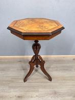 Bijzettafel met intarsia inlegwerk - Bijzettafel - Hout -, Antiquités & Art