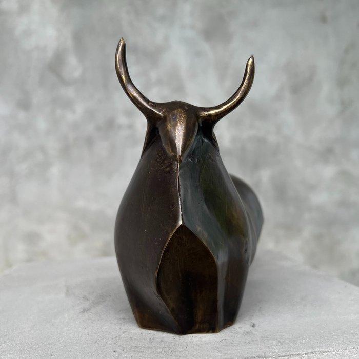 sculptuur, NO RESERVE PRICE - Sculpture of an abstract bull, Antiek en Kunst, Curiosa en Brocante