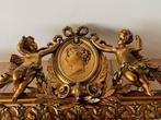 Miroir mural - Bois, Plâtre, Verre, tissu - miroir