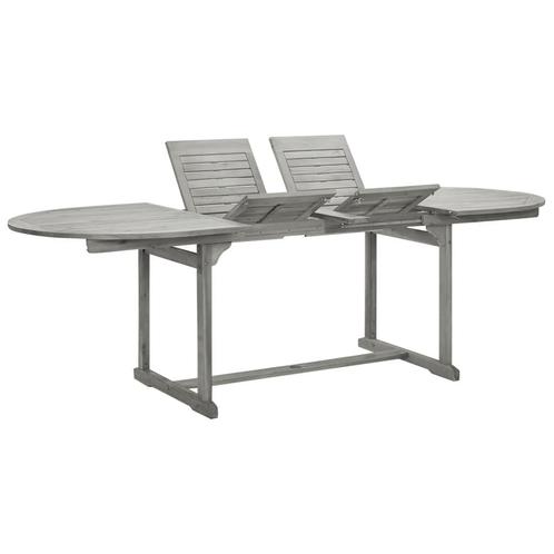 vidaXL Tuintafel (160-240)x100x75 cm massief acaciahout, Tuin en Terras, Tuintafels, Nieuw, Verzenden