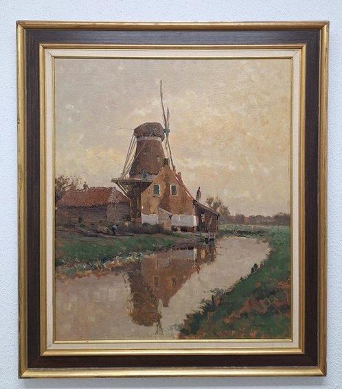 Gerardus Johannes Delfgaauw (1882-1947) - Molen in, Antiek en Kunst, Kunst | Schilderijen | Klassiek