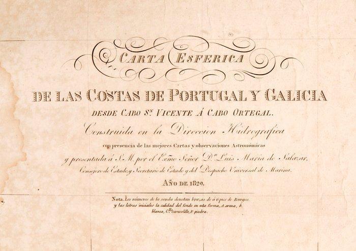 Portugal - Kusten van Portugal en Galicië; Dirección, Livres, Atlas & Cartes géographiques