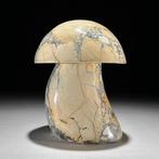 Sculpture de champignons en jaspe Maligano sculptée à la, Antiquités & Art