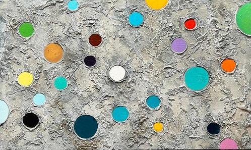 Jecminek - Touches of the Universe - XL 3D painting - ready, Antiek en Kunst, Kunst | Schilderijen | Modern
