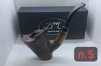 S.M. Pipe - bent sabbiata nera free handmade - Pijp -