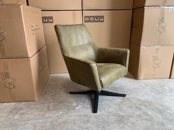 Veiling - Fauteuil Bronz - Draaibaar - Microleder - Groen  -, Huis en Inrichting, Fauteuils