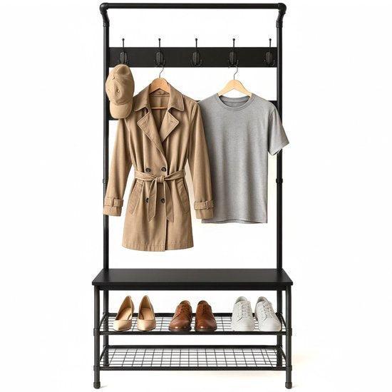 2dekans | Goliving Kapstok XL – Garderoberek – Schoenenrek –, Huis en Inrichting, Woonaccessoires | Kapstokken, Ophalen of Verzenden