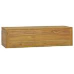 vidaXL Badkamerwandkast 110x45x30 cm massief teakhout, Verzenden, Nieuw