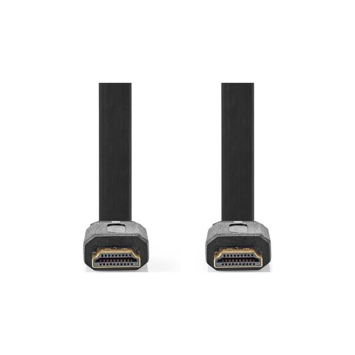 HDMI kabel plat 2.0 4K @ 60Hz gold-plated high speed 3 meter, Audio, Tv en Foto, Audiokabels en Televisiekabels, Nieuw, Ophalen of Verzenden