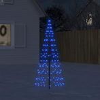 vidaXL LED-kerstboom aan vlaggenmast 200 LEDs 180 cm blauw, Verzenden, Nieuw