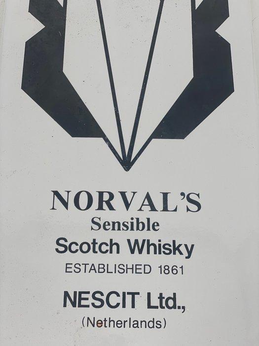 Whisky Norval - Emaille plaat - Emaille, Antiek en Kunst, Antiek | Wandborden en Tegels