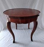 Salontafel - Guéridon, speltafel met ingelegd blad - Massief