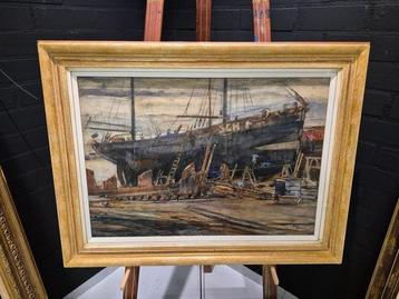 Fred Brower (XX) - Werf Scheveninghaven.