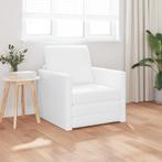 vidaXL Vloer Sofa Bed 2-in-1 Wit 74x77x81 cm Faux Leren, Verzenden, Nieuw