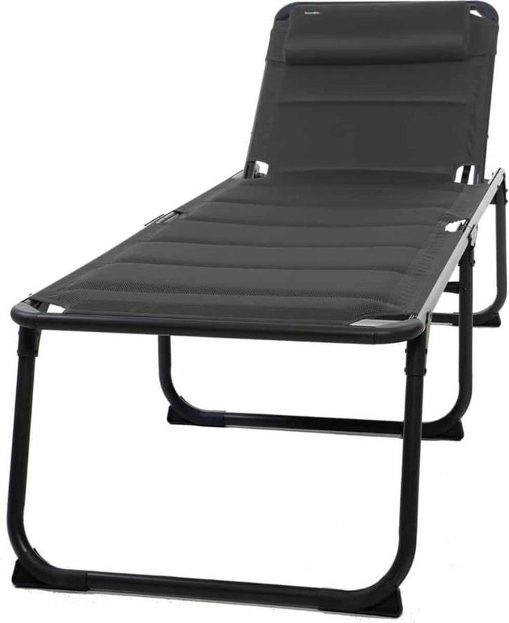 Travellife Barletta Relax Ligbed Antraciet / Donkergrijs -, Caravans en Kamperen, Kampeeraccessoires, Verzenden