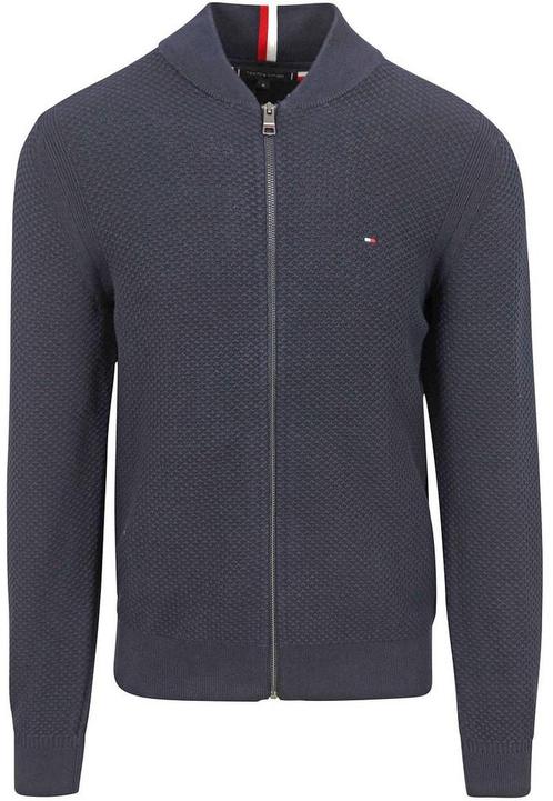 Tommy Hilfiger Vest Structuur Navy maat Maat 52/54 (L) Heren, Kleding | Heren, Truien en Vesten, Blauw, Nieuw, Maat 52/54 (L)