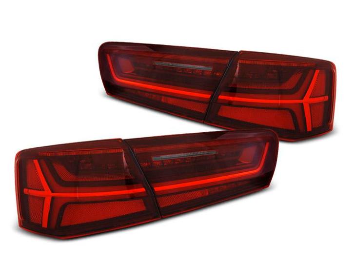 Carnamics Achterlichten | Audi A6 11-14 4-d | LED Bar rood /, Auto-onderdelen, Verlichting, Nieuw, Verzenden