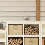 vidaXL Houtverf Wit 16,5 x 16,5 x 16 cm Wandprint, Doe-het-zelf en Bouw, Verzenden, Nieuw