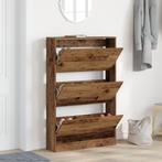 vidaXL Schoenenkast Oude Hout 80x21x125,5 cm Engineered Wood, Huis en Inrichting, Verzenden, Nieuw