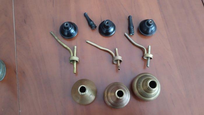 Zonder minimumprijs - Pijp - Brons, Messing - (4), Collections, Articles de fumeurs, Briquets & Boîtes d'allumettes