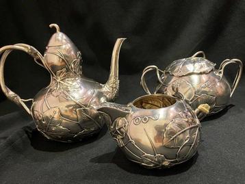Koffie- en theeservies - .900 zilver, Antiek en Kunst