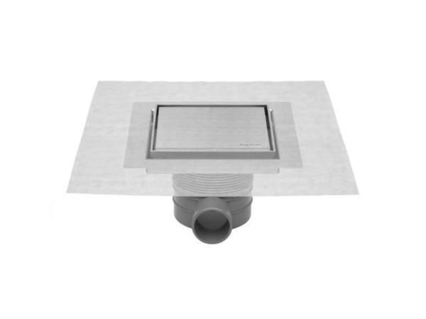 Veiling - Easy Drain douchegoot 10x10cm Aqua Jewels RVS, Bricolage & Construction, Sanitaire