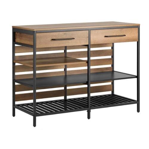 2dekans | SoBuy Wandtafel - Met 2 Laden en 3 Planken -Max., Huis en Inrichting, Tafels | Eettafels, Ophalen of Verzenden