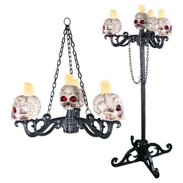 Halloween Decoratie Verlichte Schedel Kandelaar Hangend Of beschikbaar voor biedingen