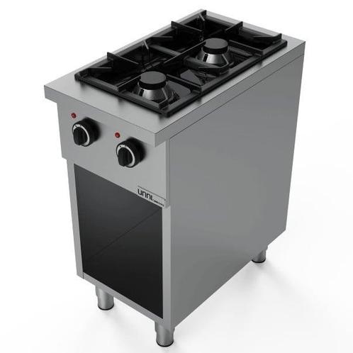 Gasfornuis | Open Onderstel | 2 Kookpunten (2x 6.5kW) |, Zakelijke goederen, Horeca | Keukenapparatuur, Nieuw in verpakking, Verzenden