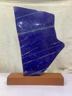 Prachtige handgemaakte lapis lazuli vrije vorm met houten