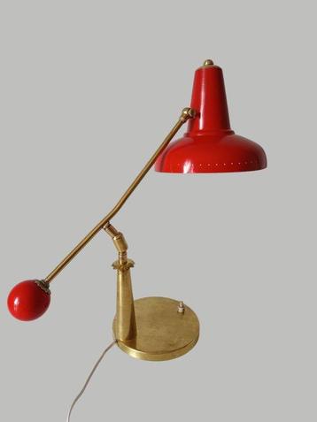 Lampe de table - Aluminium, Bakélite, Laiton
