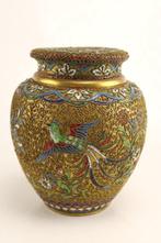 Pot - Emaille, Koper - Opengewerkt Cloisonné, Antiek en Kunst