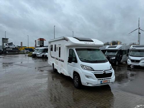 Giottiline Siena 390 op Citroën en centraal bed 43058, Caravans en Kamperen, Mobilhomes, Diesel, tot en met 4, 7 tot 8 meter, Half-integraal
