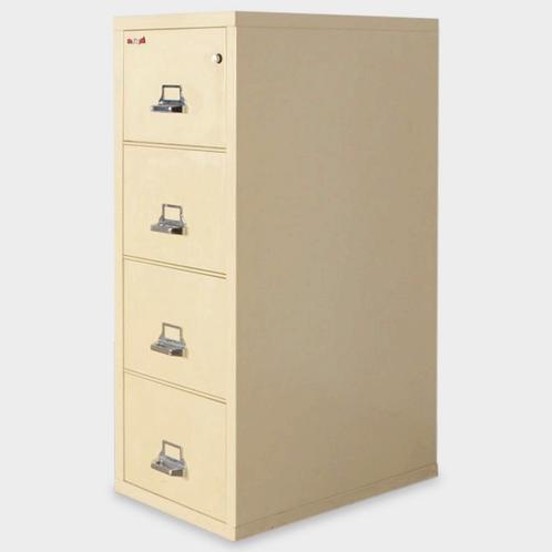 Fireking dossierkast, crème, 134 x 53 cm, incl. 4 laden, Huis en Inrichting, Kasten | Roldeurkasten en Archiefkasten, Gebruikt