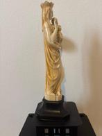 Statue, Vierge à lEnfant - 16 cm - Ivoire