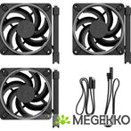 Fractal Design Momentum 12 RGB, 3-pack, Black, Computers en Software, Computerkoelers, Verzenden, Nieuw