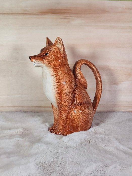 Kan - Keramiek - Met de hand geschilderde vos kan, Antiek en Kunst, Curiosa en Brocante