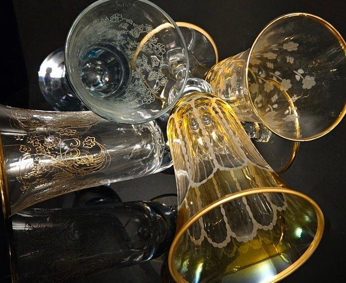 antica cristalleria italiana - Drinkservies (4) - Zeldzame, Antiek en Kunst, Antiek | Meubels | Tafels