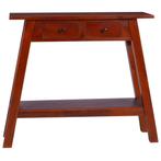 vidaXL Wandtafel 90x30x75 cm massief mahoniehout klassiek, Huis en Inrichting, Tafels | Bijzettafels, Verzenden, Nieuw