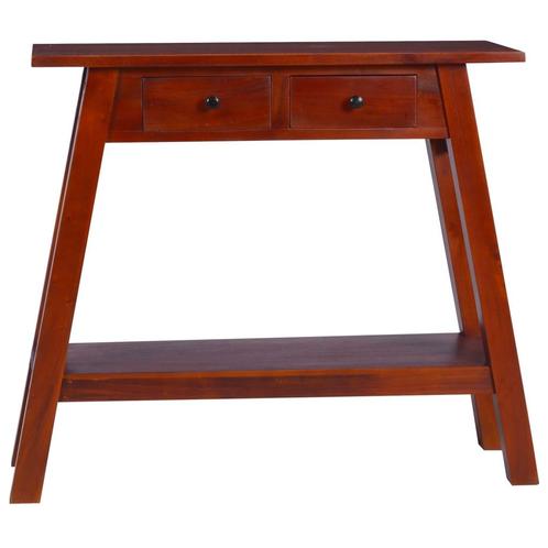 vidaXL Wandtafel 90x30x75 cm massief mahoniehout klassiek, Huis en Inrichting, Tafels | Bijzettafels, Nieuw, Verzenden