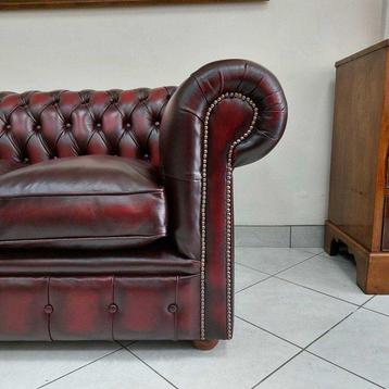 Chesterfield style - Canapé - Bois, Cuir - Nouveau beschikbaar voor biedingen