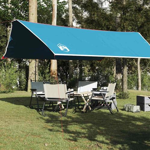 vidaXL Kampeerluifel waterdicht 500x294 cm blauw, Caravans en Kamperen, Tenten, Nieuw, Verzenden