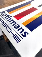 Tôle émaillée Porsche Rothmans - Plaque émaillée - Acier