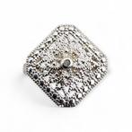 Zonder minimumprijs - Ring Zilver - Diamant (Gecertificeerd)