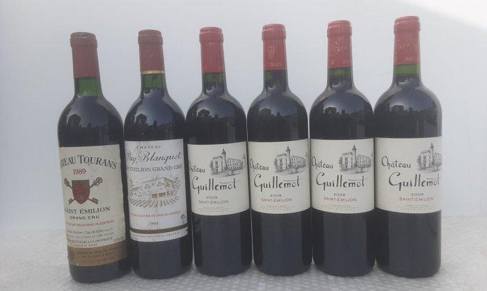 2009 x 4 Chateau Guillemot, 1989 Chateau Tourans, 1994, Verzamelen, Wijnen