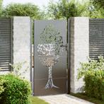 vidaXL Tuinpoort Anders Zwart 105 x 200 cm Poedercoated, Tuin en Terras, Verzenden, Nieuw