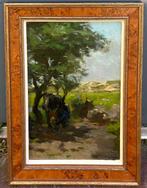 Robert Ives Browne (1865-1956) - Melktijd, Antiek en Kunst