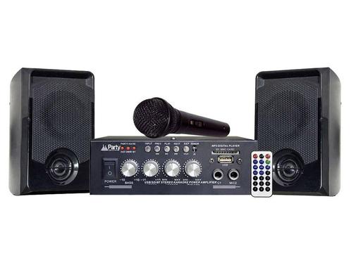 Party Sound KA100 Bluetooth Karaoke Set Met USB/SD Speler, Musique & Instruments, Microphones