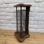 Rek - Hout, Smeedijzer - Houten en ijzeren cd-rek